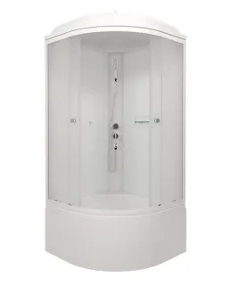 Душевая кабина Triton Вельвет Щ0000065753 90x90 см профиль белый стекло матовое