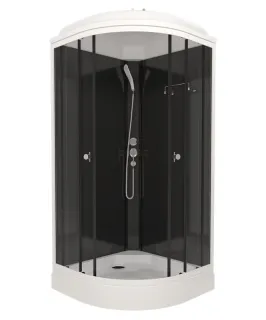Душевая кабина Triton Топ Щ0000064609 90x90 см профиль чёрный стекло тонированное