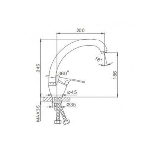 Смеситель для кухни Frap F4113-8 белый