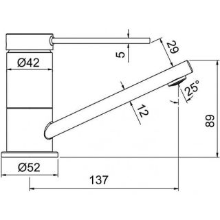 Смеситель для раковины Frap F4567 хром