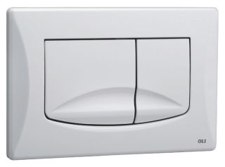 Панель механ. двойная RIVER DUAL, пластик, белый, Oliveira