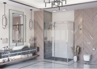 Душевой уголок Ambassador Benefit 19021102HX-80HX 130x80см хром/прозрачное