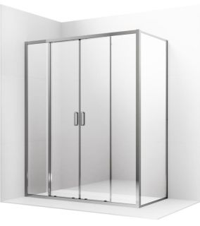 Боковая стенка Ambassador Forsa 80AX 80см хром/прозрачное