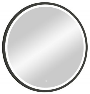 Зеркало с подсветкой Continent Style Black ЗЛП1016 с сенсорным выключателем 60см чёрный