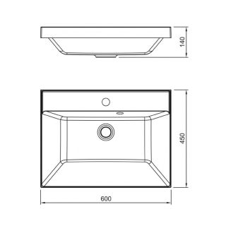 Раковина Style Line Asti СС-00002470 60 см антрацит