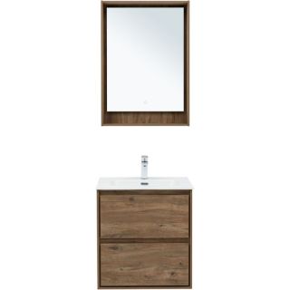 Тумба под раковину Aquanet Милан 336377 60 см дуб рустикальный