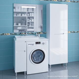 Тумба под раковину для стиральной машины СанТа Лондон 224027 29см белый