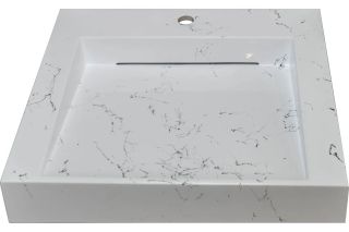 Раковина над стиральной машиной Stella Polar Берта SP-00001696 60см белый мрамор