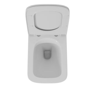 Унитаз подвесной DQ Quadro DT1516016 безободковый белый