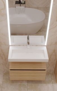 Раковина подвесная Armadi Art Flat 80см белый 859-080