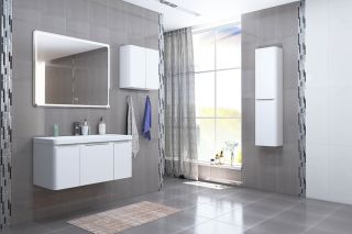 Тумба под раковину Акватон Шерилл 85см белый 1A208801SH010