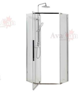 Душевой уголок AvaCan PC 90x90 см хром