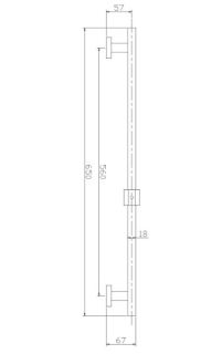 Душевая штанга Haiba HB8012 сталь