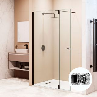 Душевая перегородка RGW WA-054B (WA-010B + Z-072B) 351005403-14 100 см чёрный