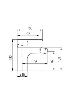 Смеситель для биде Rav Slezak Yukon YU145.5K хром