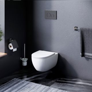 Комплект унитаза с инсталляцией AM.PM Awe IS49038.111700 с клав Pro L черный матовый