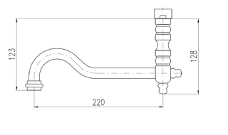 Излив смесителя Rav Slezak SR0165Z золото