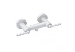 Смеситель для ванны и душа Kludi NOVA FONTE PURA 207105315 белый матовый