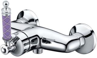Смеситель для душа Boheme Vogue хром Murano, фиолетовое_Комплект хром