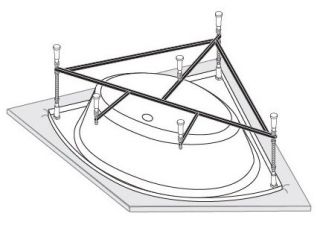 Каркас для ванны VagnerPlast Plejada 150 VPK150150P