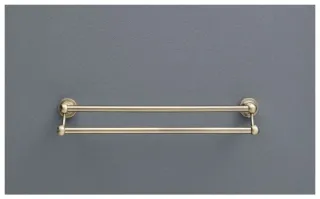 Полотенцедержатель двойной Aquanet 189260 бронза