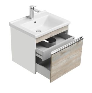 Тумба под раковину Акватон Капри 60см бетон пайн 1A230101KPDA0