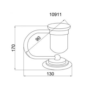 Стакан Boheme Murano золото 10911-G