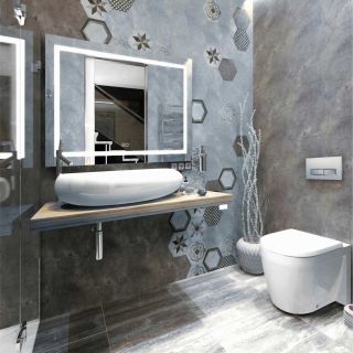 Зеркало Silver Mirrors Livia Neo-2 80см белый LED-00002411