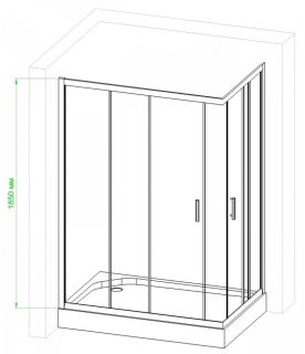 Душевой уголок Royal Bath HPD 100x80см белый RB8100HPD-T