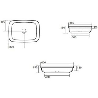 Раковина Kerasan Tribeca 514301 белая 60 см