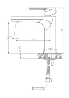 Смеситель для раковины Agger Gorgeous A0202144 черный