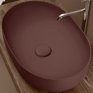 Раковина Kerasan Nolita 534375 Бургундский матовый 60 см