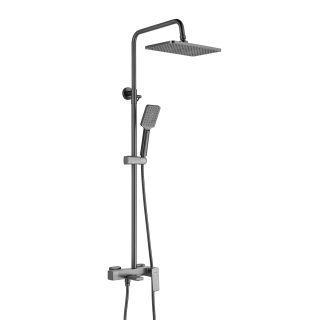 Душевая стойка Shevanik S8936T оружейная сталь