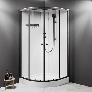 Душевая кабина Am.Pm X-Joy 100х100 W94C-401-100BT профиль черный матовый