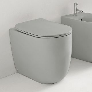 Сиденье для унитаза Kerasan Nolita 539159 с крышкой серое