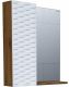Шкаф-зеркало Grossman Альба 206501 65см левый веллингтон/белый