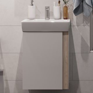 Тумба под раковину Акватон Кантри 50см белый/дуб Верона 1A257801AHB20