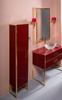 Пенал Armadi Art Monaco 170см бордо/золото 868-RG