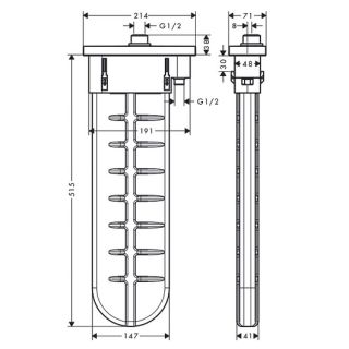 Скрытая часть Hansgrohe 28020000