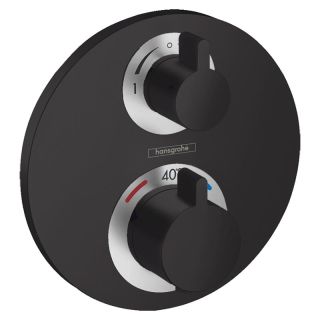 Смеситель Hansgrohe Ecostat S 15758670 для душа чёрный матовый