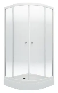 Душевой уголок Triton Лайт Щ0000061794 100x100 см профиль белый стекло с узором