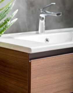 Тумба под раковину Armadi Art Capolda 85см тёмное дерево 849-085-D