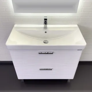 Тумба с раковиной Comforty Танжер 00-00019535 90 см белый