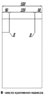 Зеркало Акватон Йорк 50см 1A171002YO010