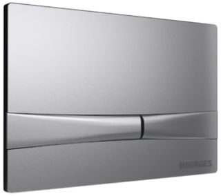 Кнопка смыва Berges Novum матовый хром 040052