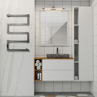 Полотенцесушитель электрический Indigo Sparta DGS80-50GFMRt 80x50 см графит металлик