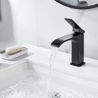 Смеситель для раковины Shevanik S4001H чёрный