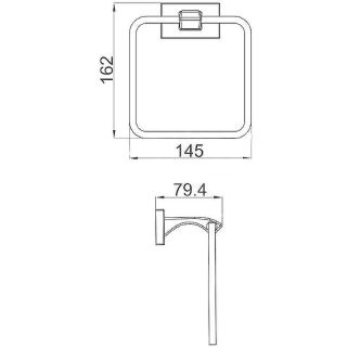 Полотенцедержатель Gappo G0704 хром