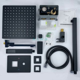 Душевой комплект ALMAes Elbe TVZ-0811 чёрный