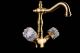 Смеситель для раковины Boheme Crystal бронза 312-CRST